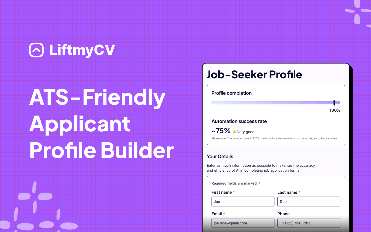 LiftmyCV: AI Job Search Automation - 截图 3