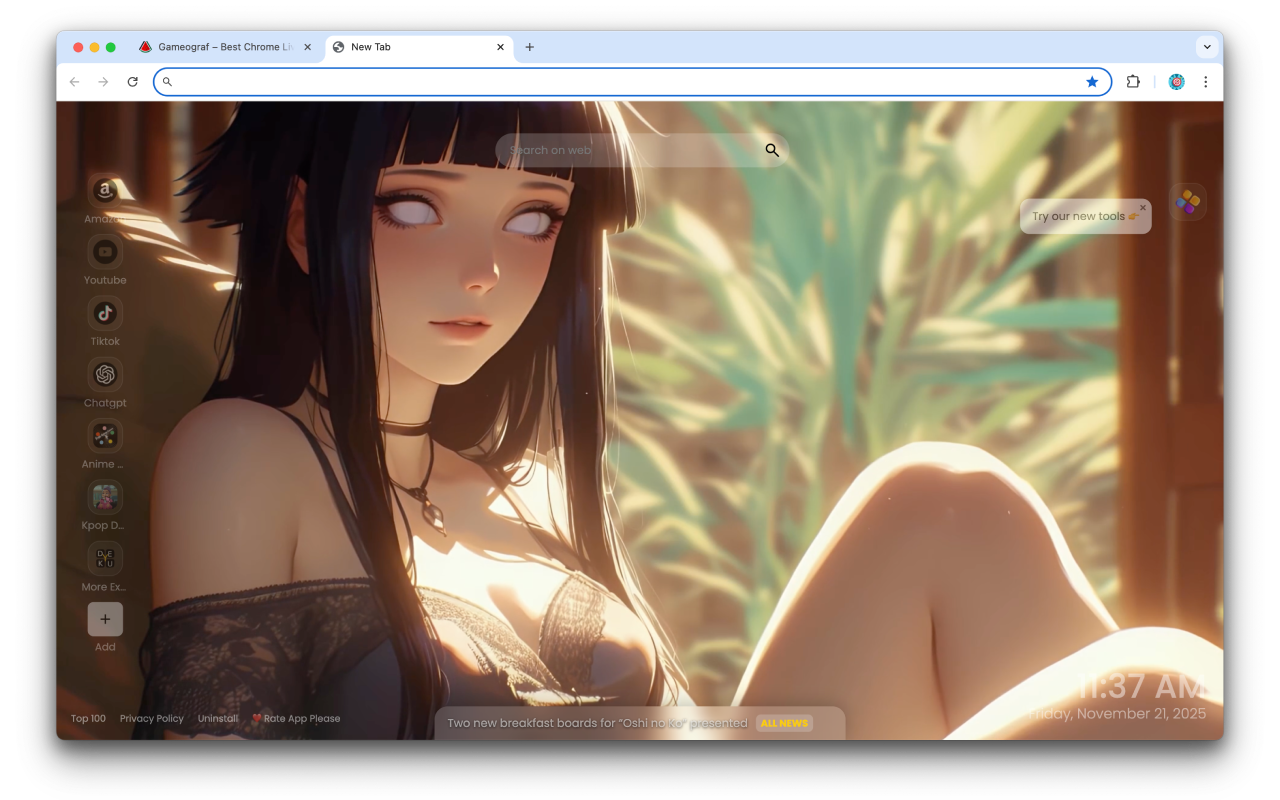 Hinata’s Gentle Courage Live Wallpaper - 截图 2