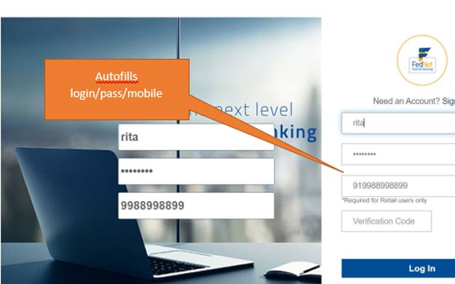 Keep Federal Bank Logged In - 截图 1