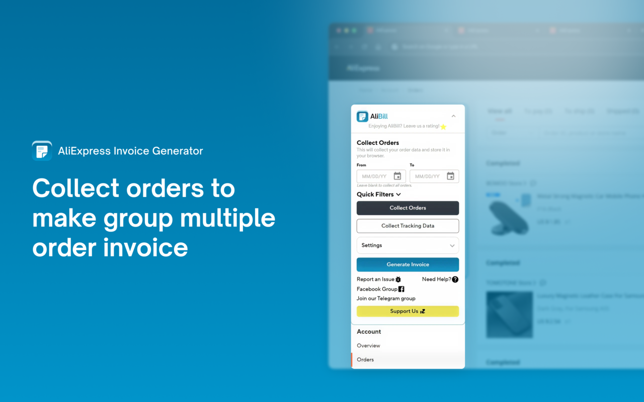 AliBill – AliExpress Invoice Generator - 截图 4
