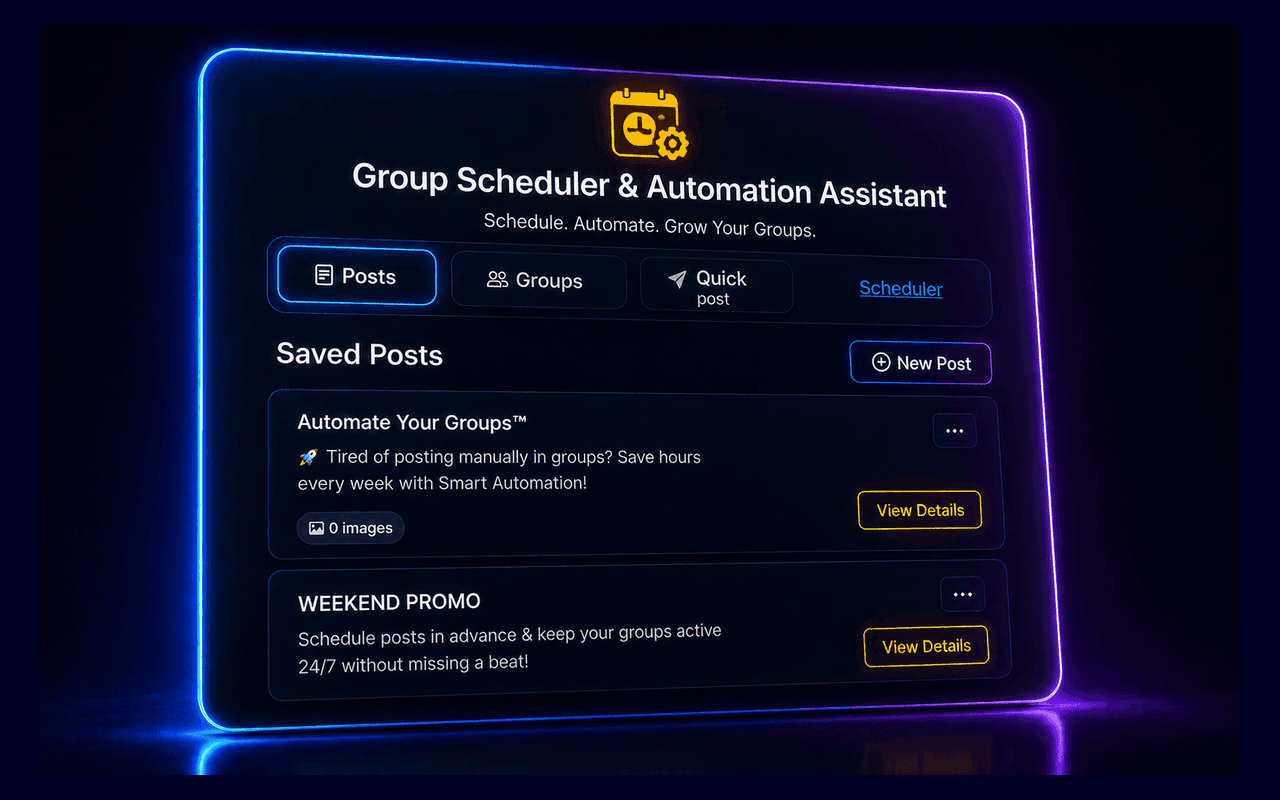 Group Scheduler & Automation Assistant - 截图 1