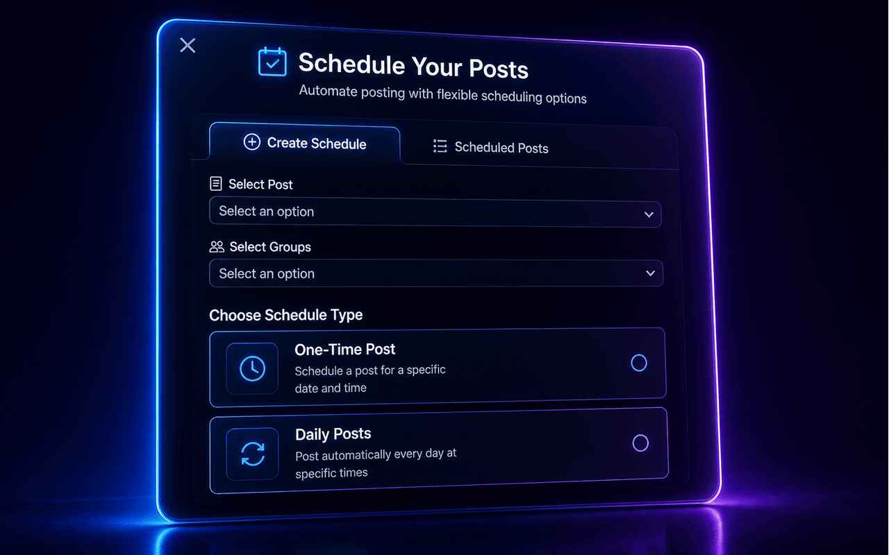Group Scheduler & Automation Assistant - 截图 3