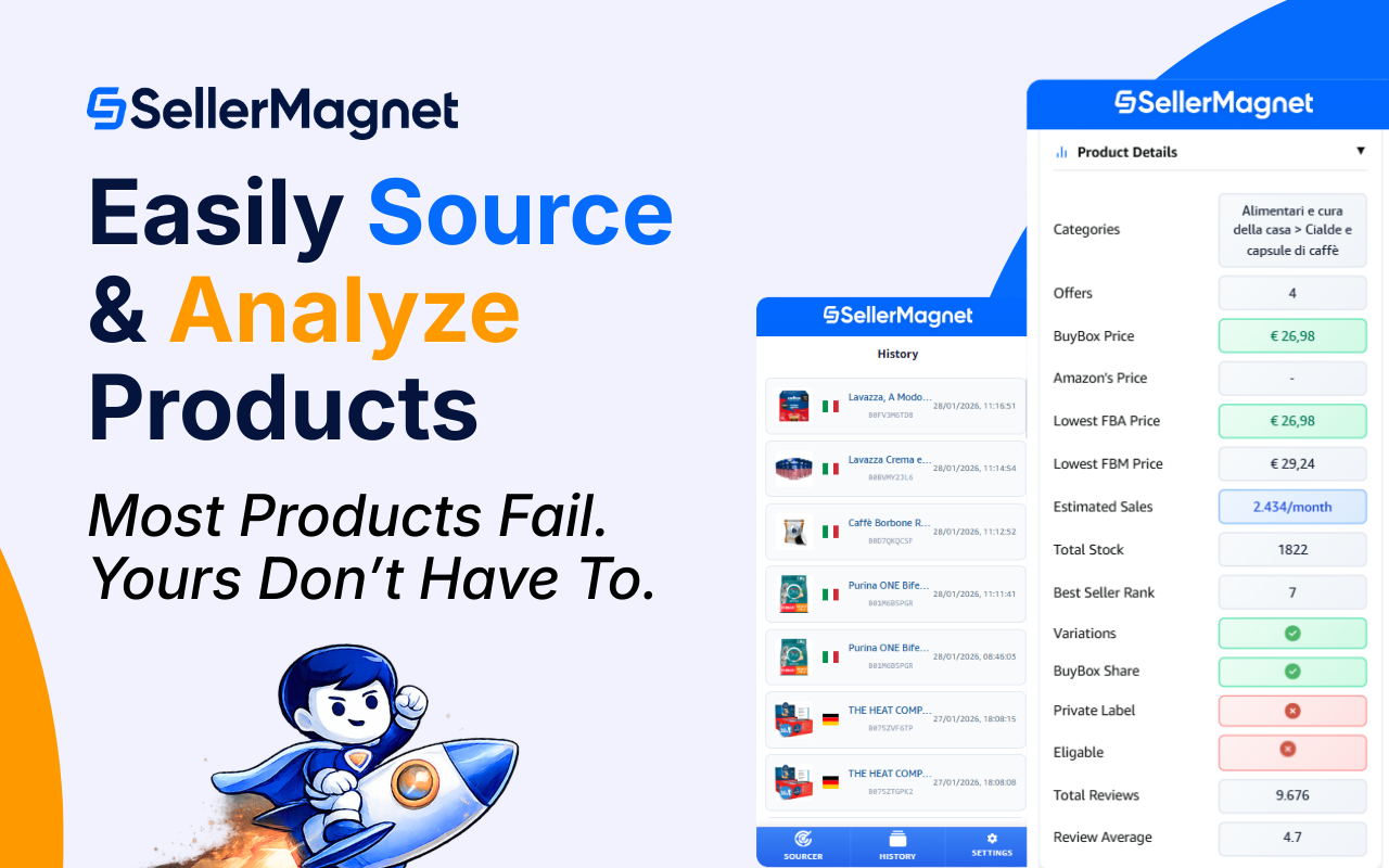 SellerMagnet - Amazon FBA/FBM Sourcer Tool - 截图 3
