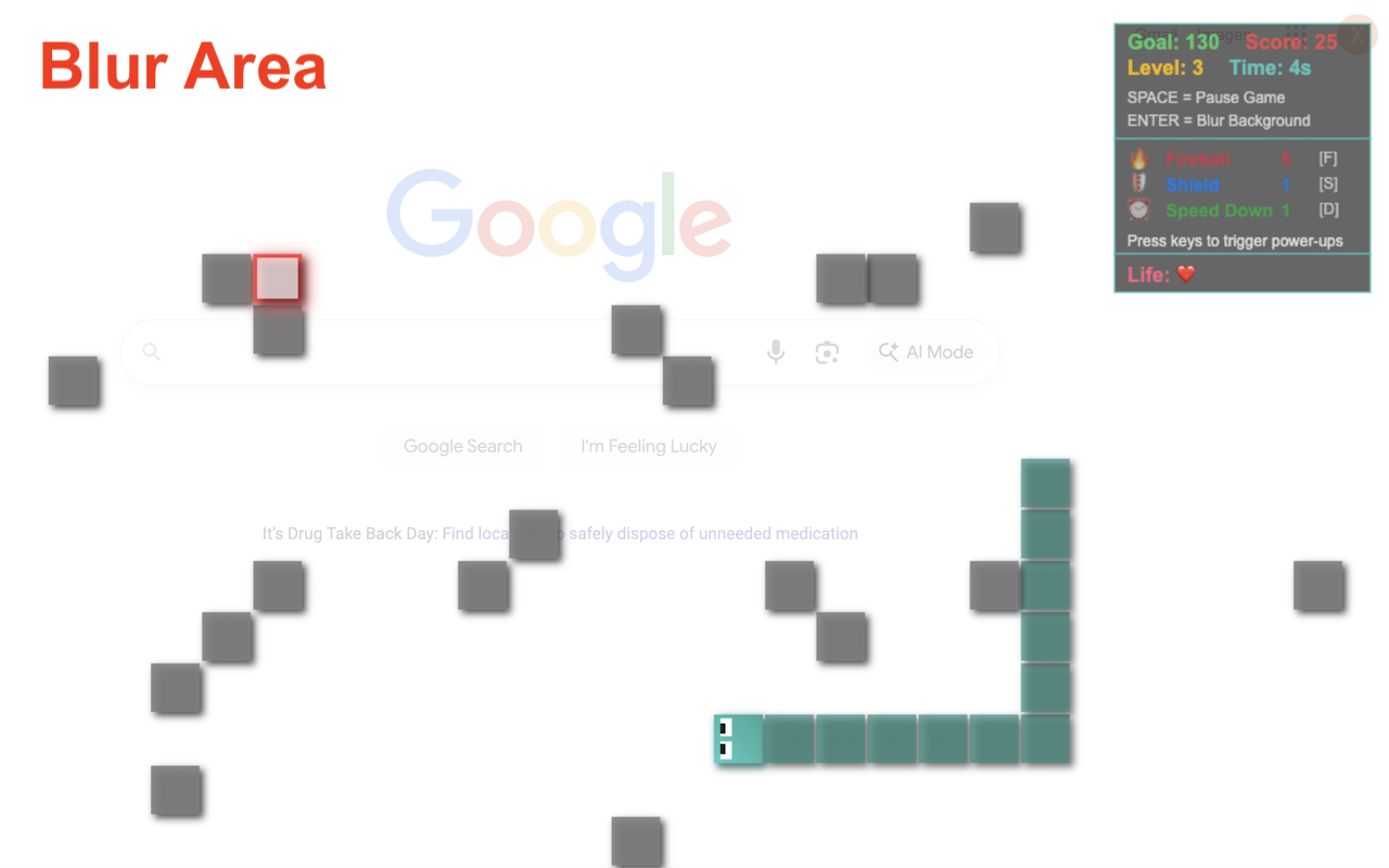 Snake Overlay - Play on Any Page - 截图 4