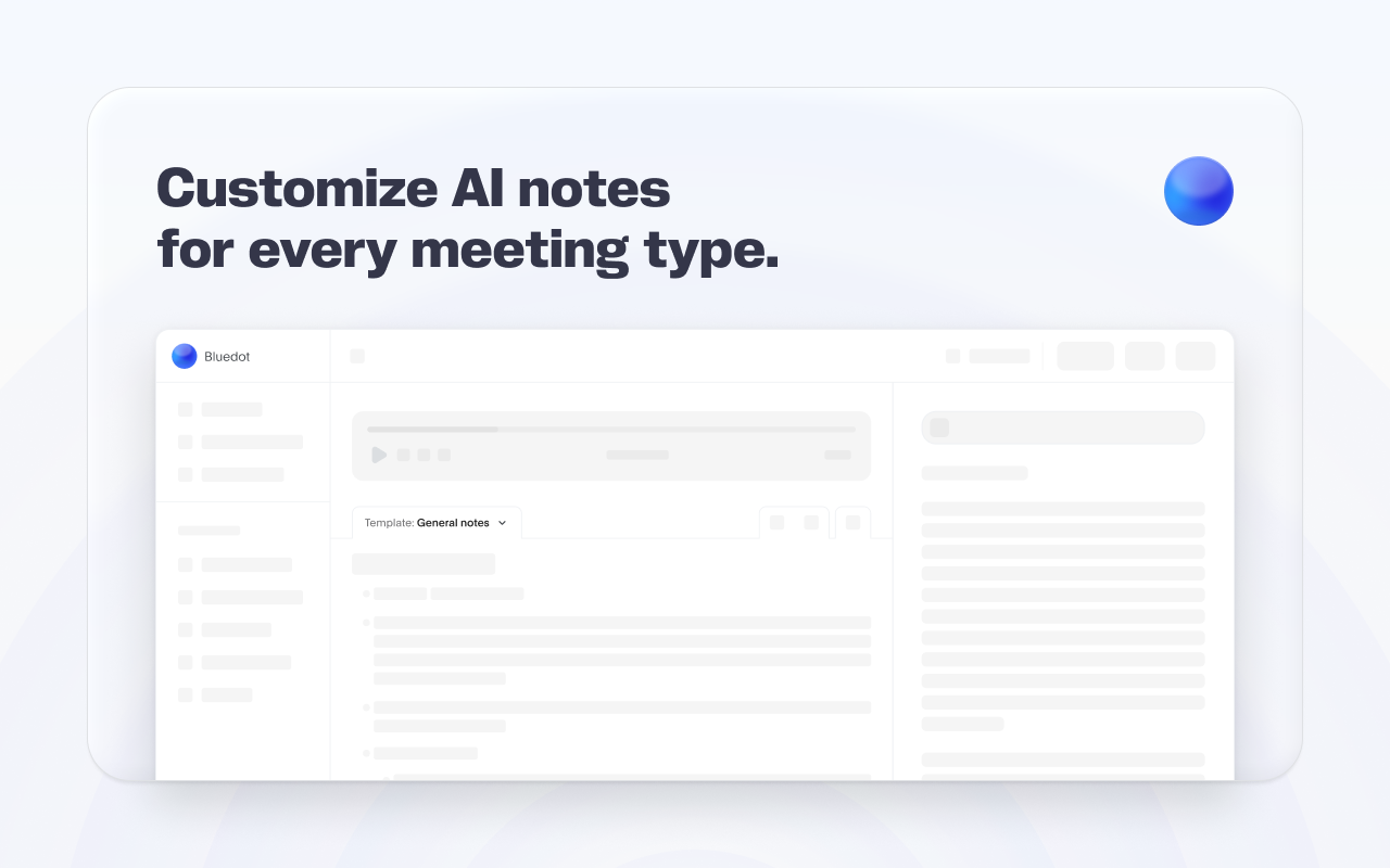 Bluedot: AI notetaker & Meeting Recorder - 截图 2