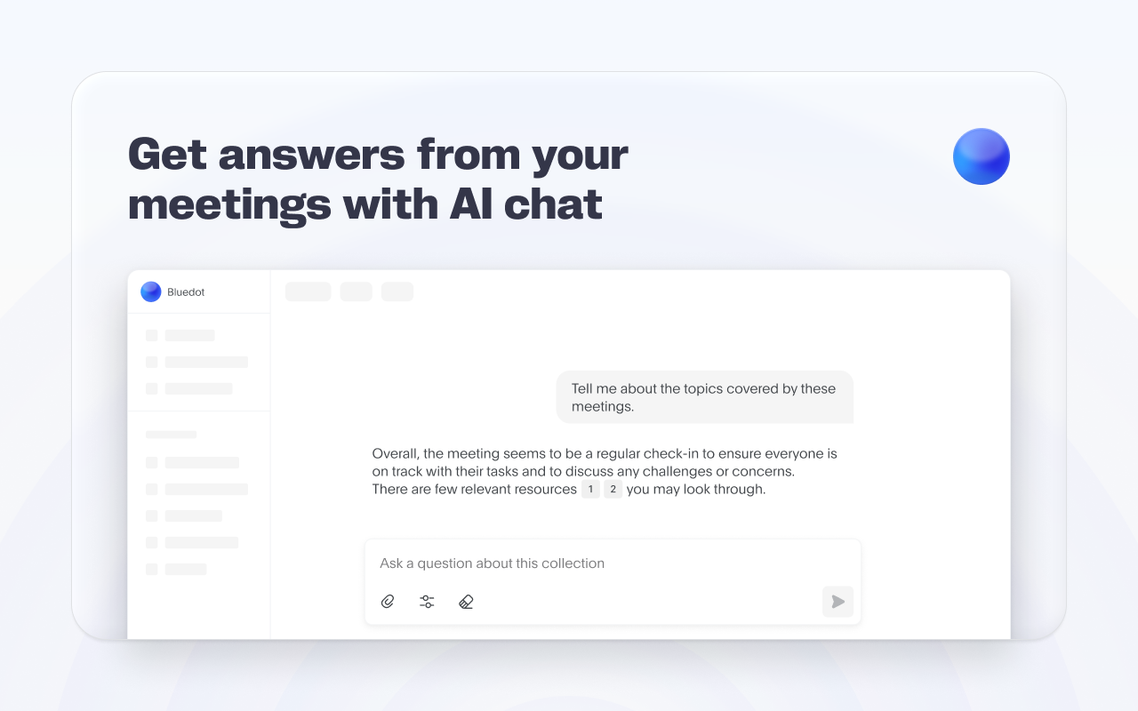 Bluedot: AI notetaker & Meeting Recorder - 截图 4