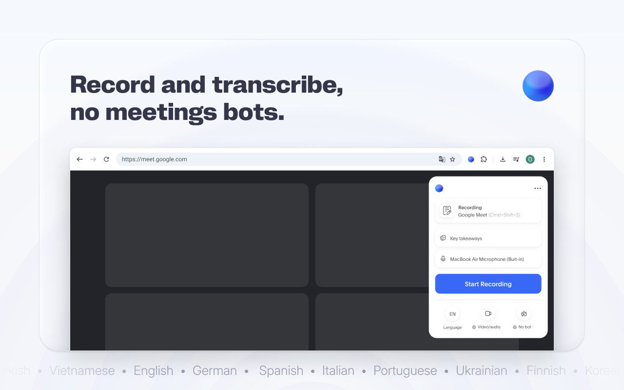 Bluedot: AI notetaker & Meeting Recorder - 截图 5