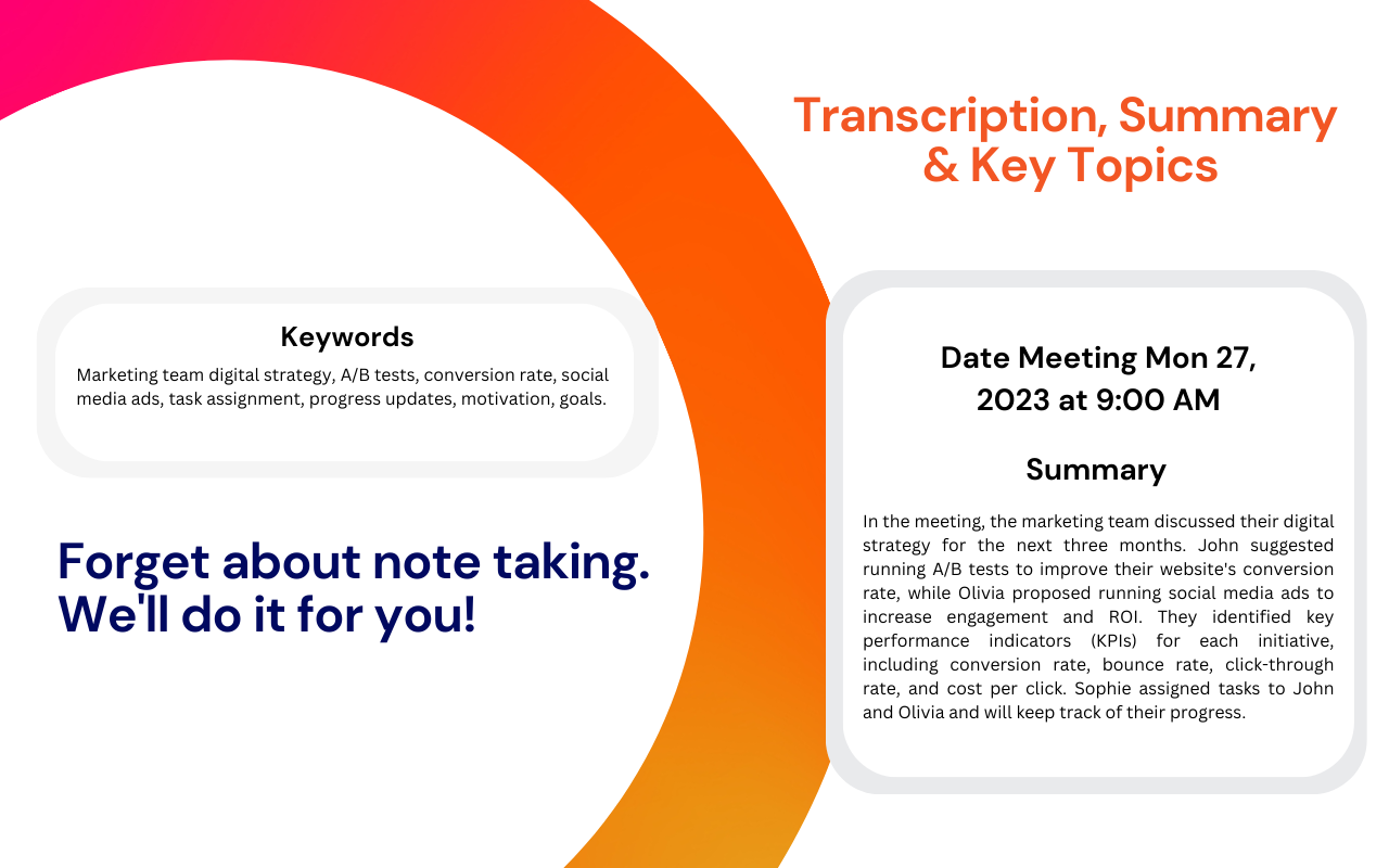 Moodbit: GPT Meetings Management & Summaries - 截图 3