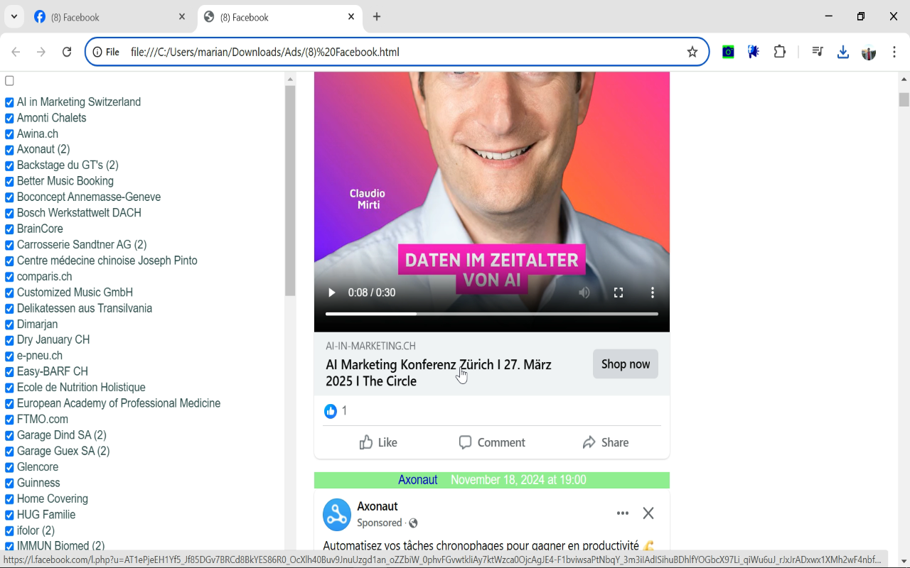 Ads-only Facebook feed - 截图 5