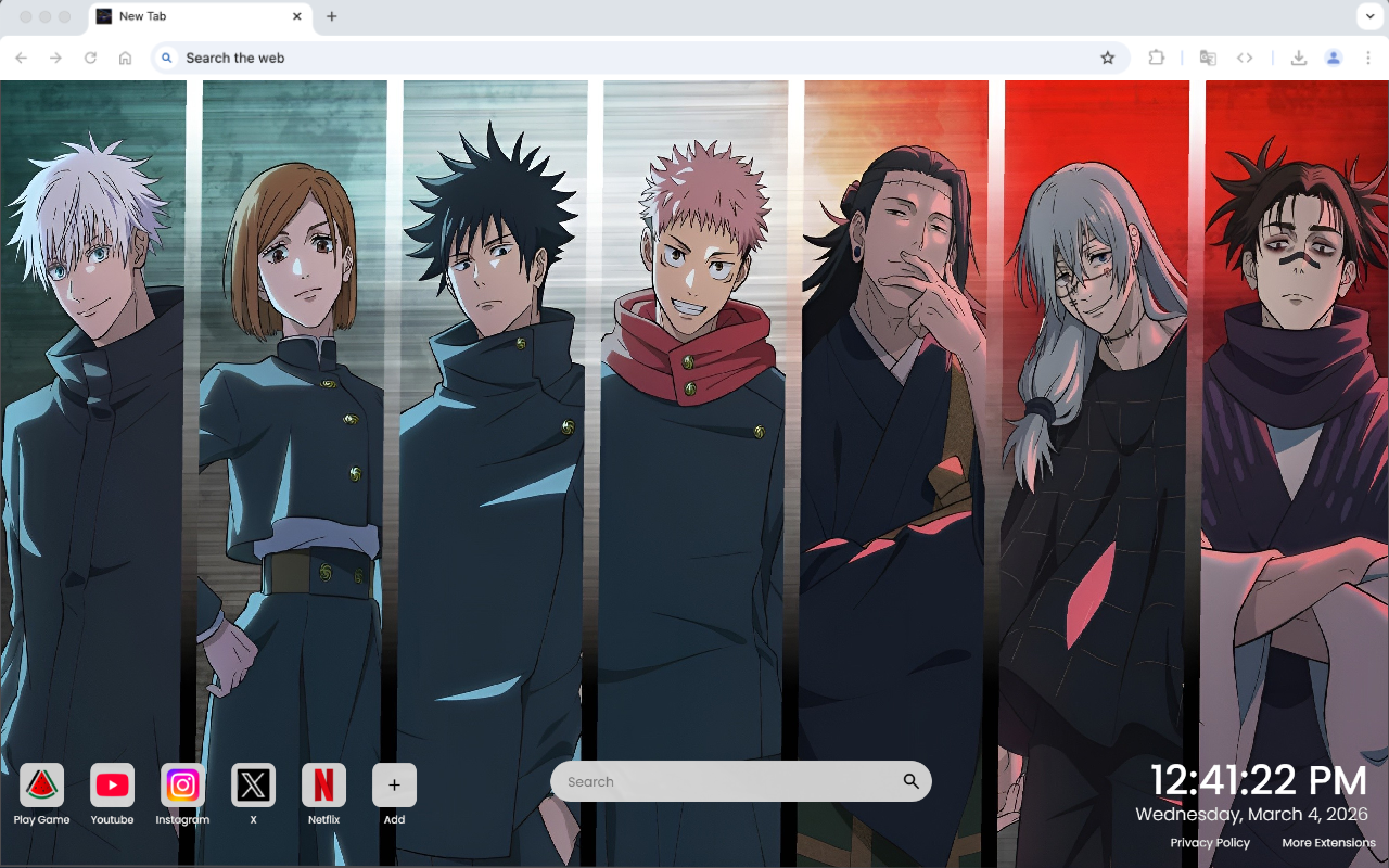 Anime Characters Live Wallpaper - 截图 1