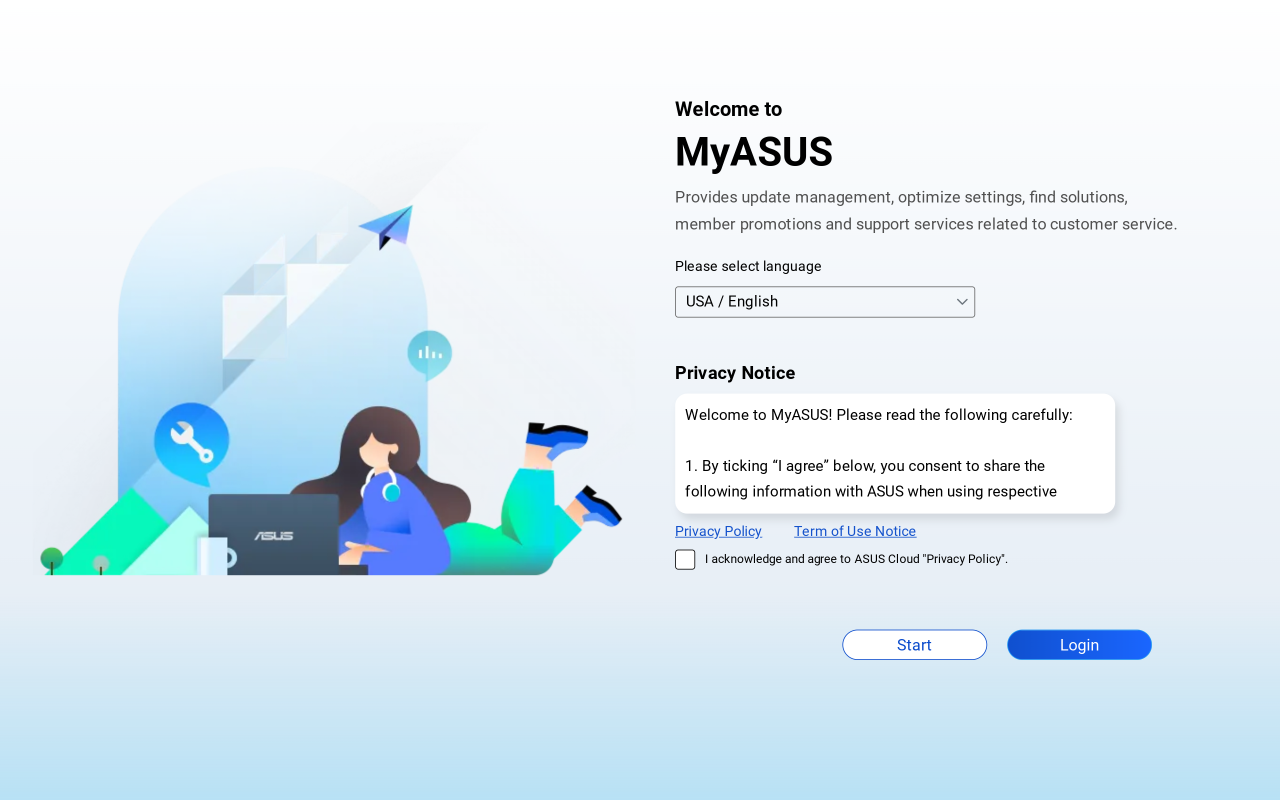 MyASUS for Chromebook Extension - 截图 1