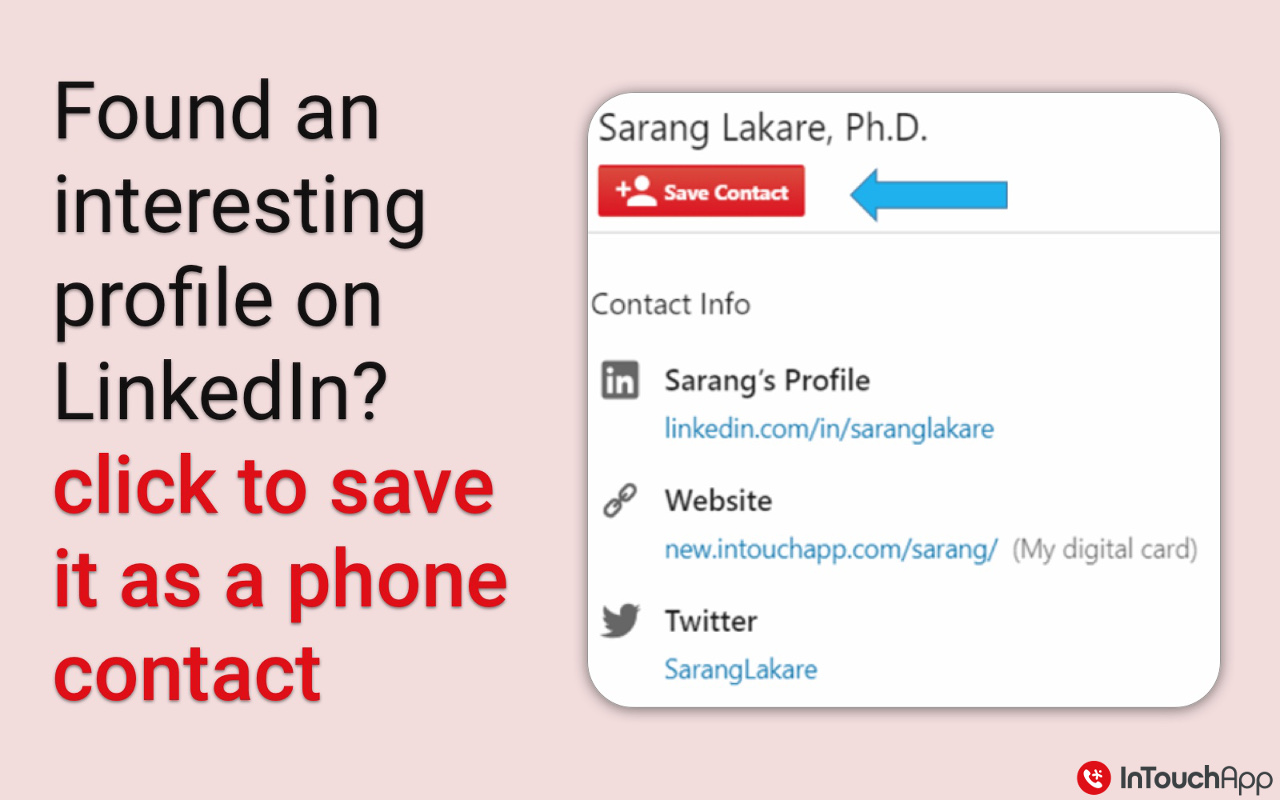InTouchApp Phone Contacts & Data Saver - 截图 1