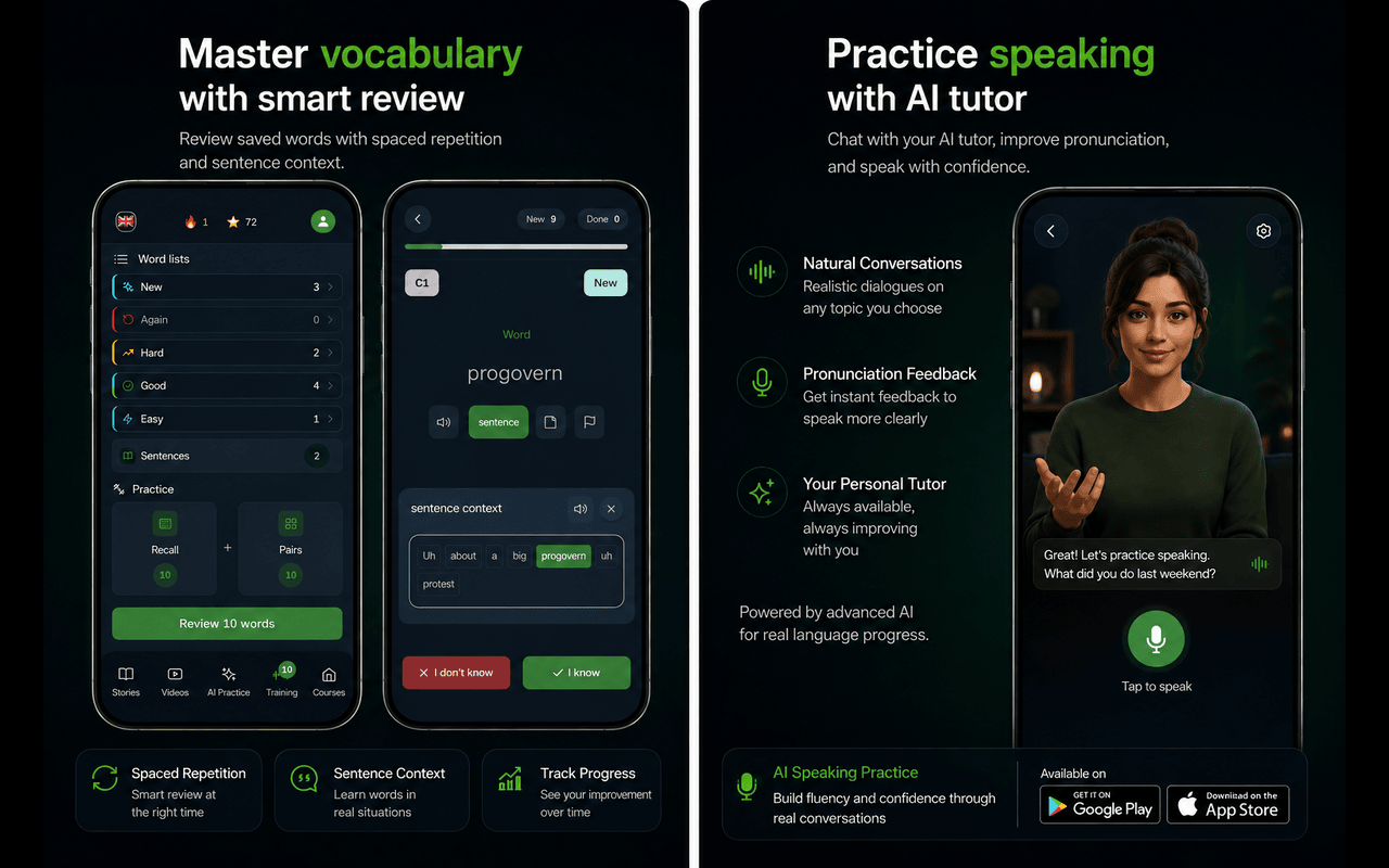 FluentHub AI: Dual Subtitles & Language Learning for YouTube & Netflix - 截图 2