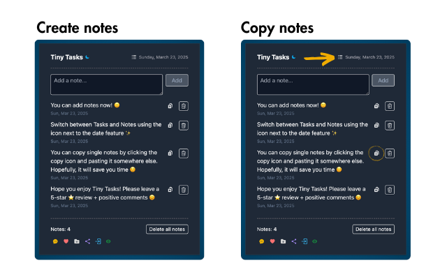 Tiny Tasks: a modern todo list app - 截图 1