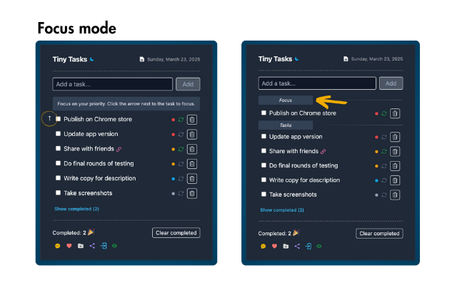 Tiny Tasks: a modern todo list app - 截图 3