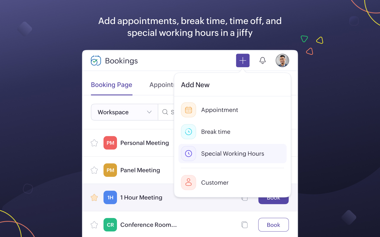 Zoho Bookings - 截图 1