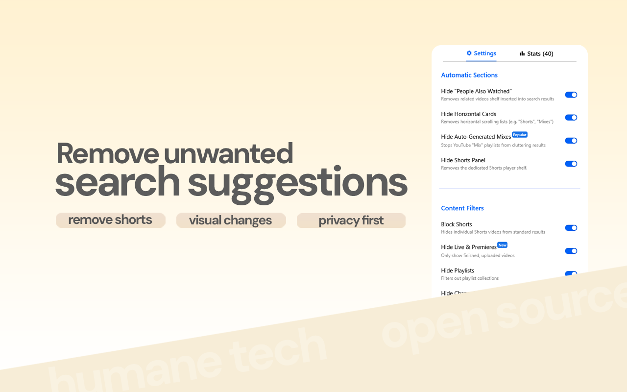 Search Fixer for YouTube - 截图 5