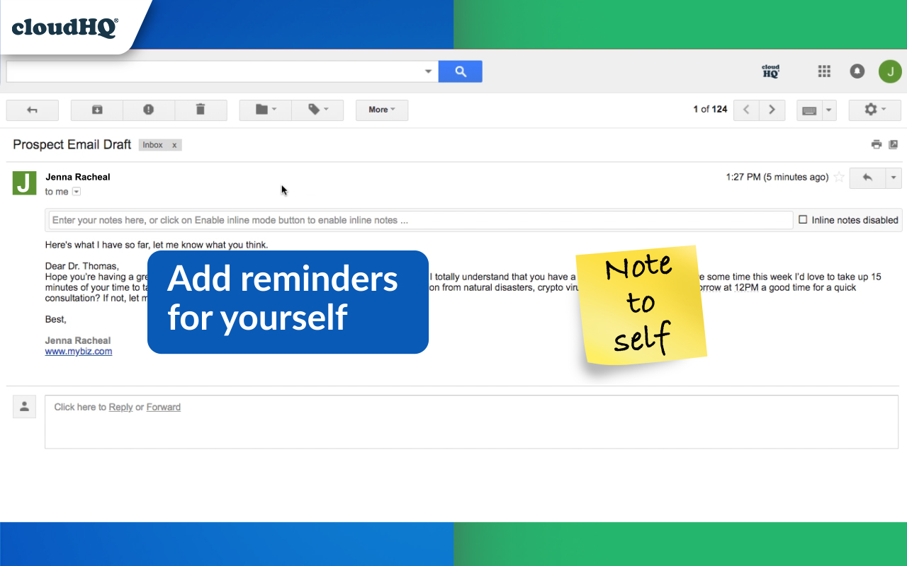 Notes for Gmail™ by cloudHQ - 截图 2