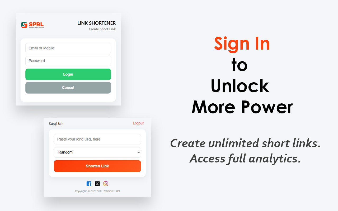 SPRL Link Shortener - 截图 1