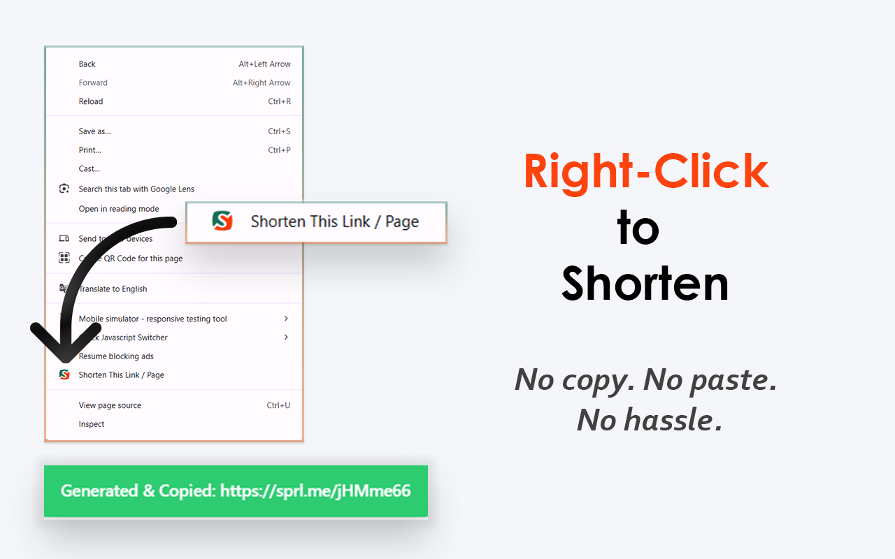 SPRL Link Shortener - 截图 2