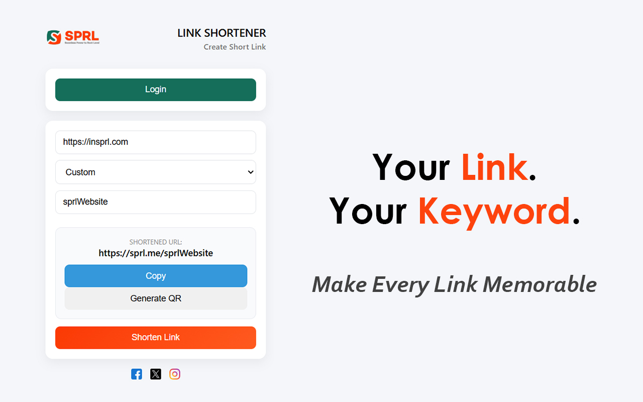 SPRL Link Shortener - 截图 4
