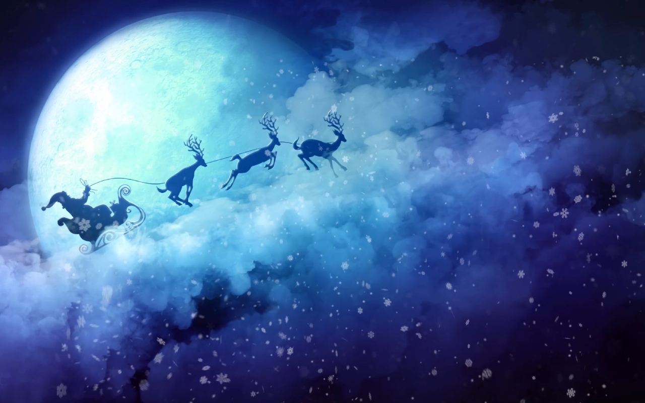 Christmas Santa Claus Reindeer Live Wallpaper - 截图 2
