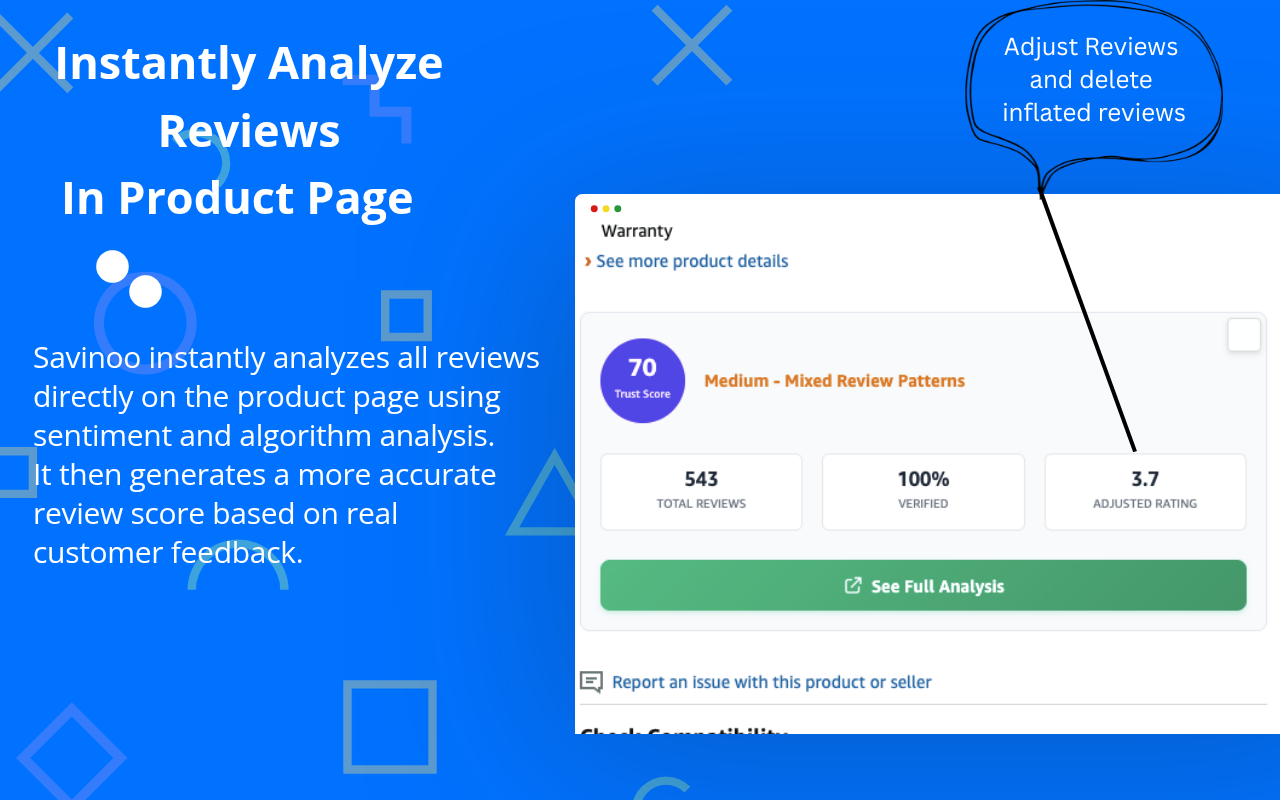 Amazon Review Checker|Savinoo - 截图 3