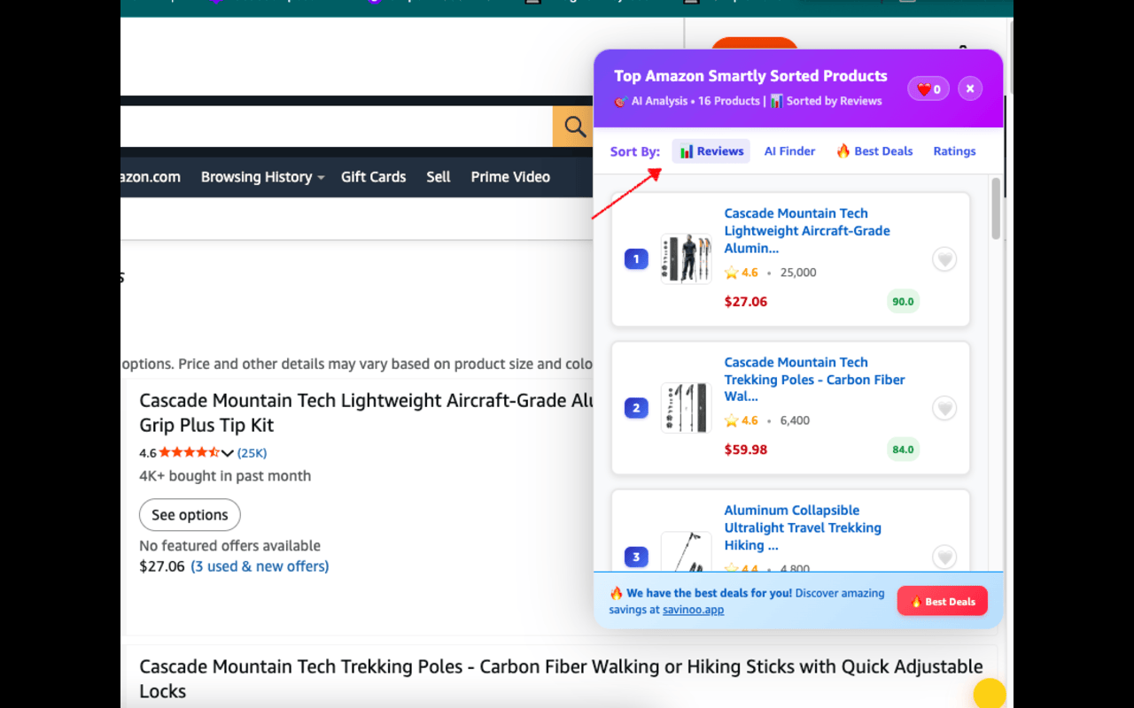 Amazon Review Checker|Savinoo - 截图 5