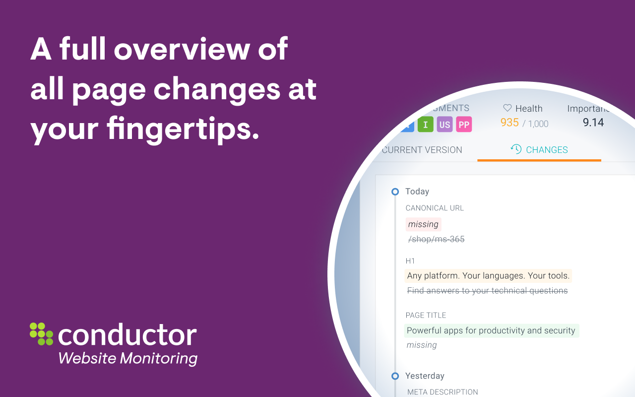 Conductor Website Monitoring - 截图 3