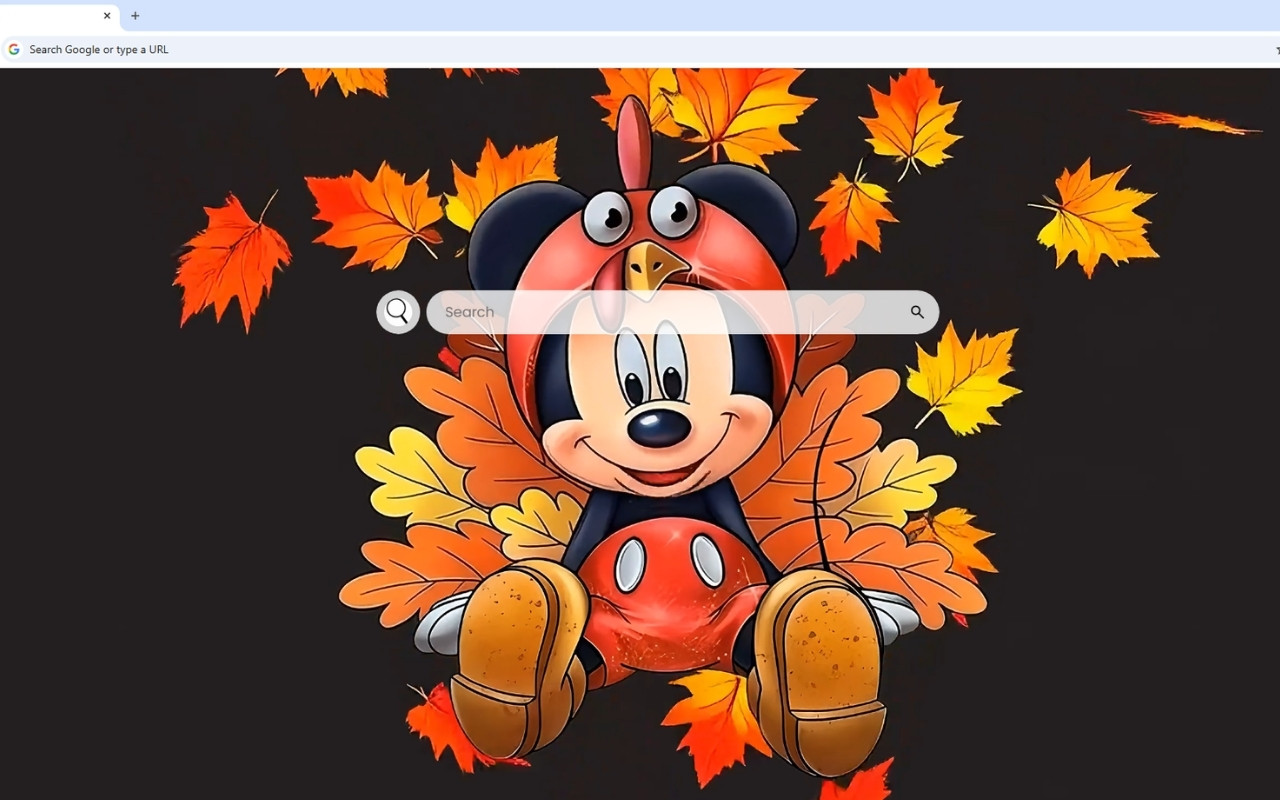 Mickey Mouse Thanksgiving Live Wallpaper - 截图 1