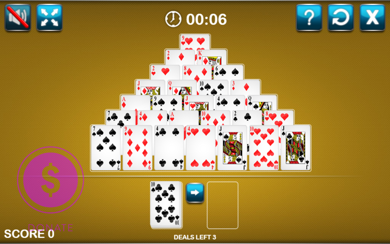 Pyramid Solitaire - 截图 2