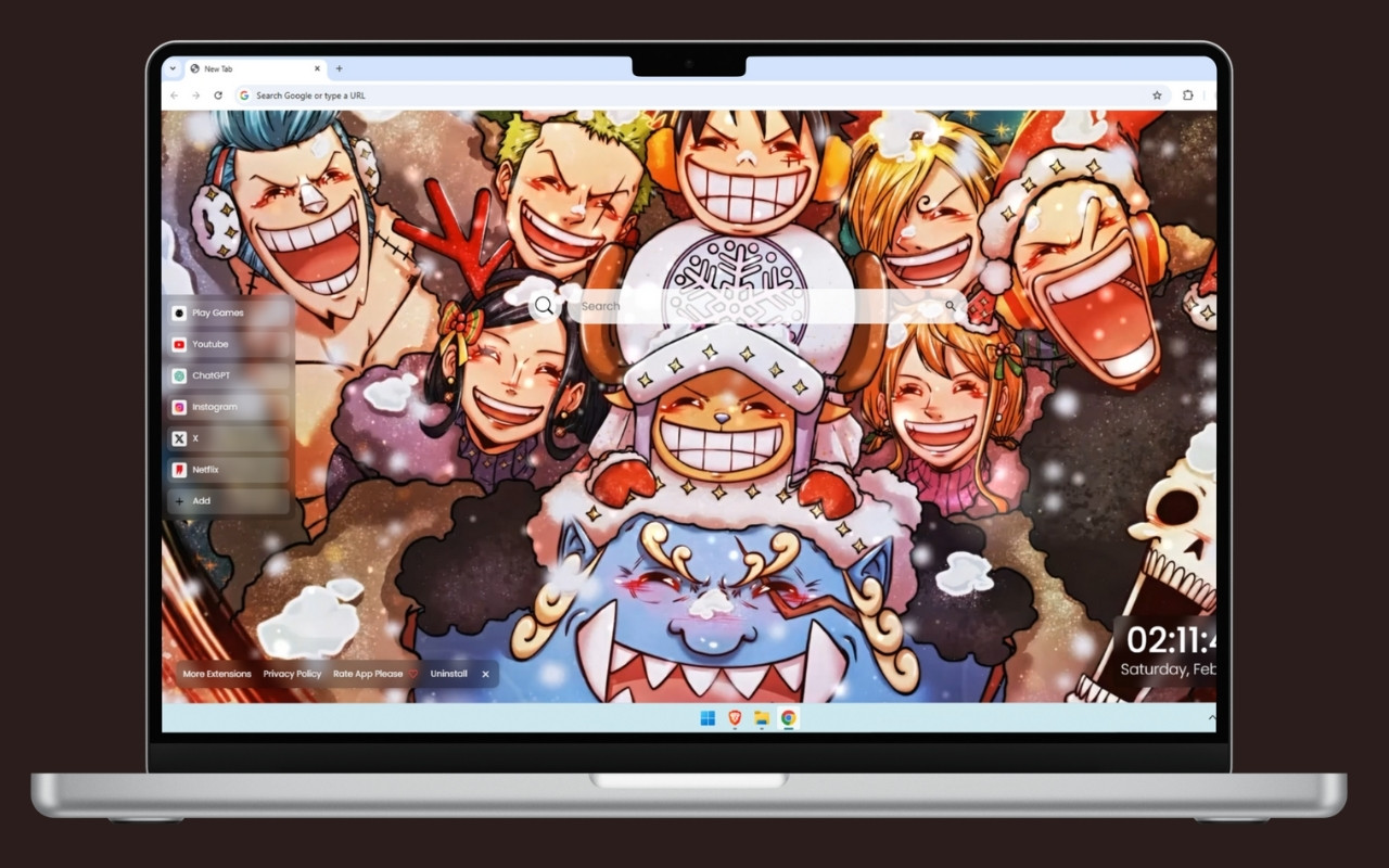 One Piece Christmas Live Wallpaper - 截图 1