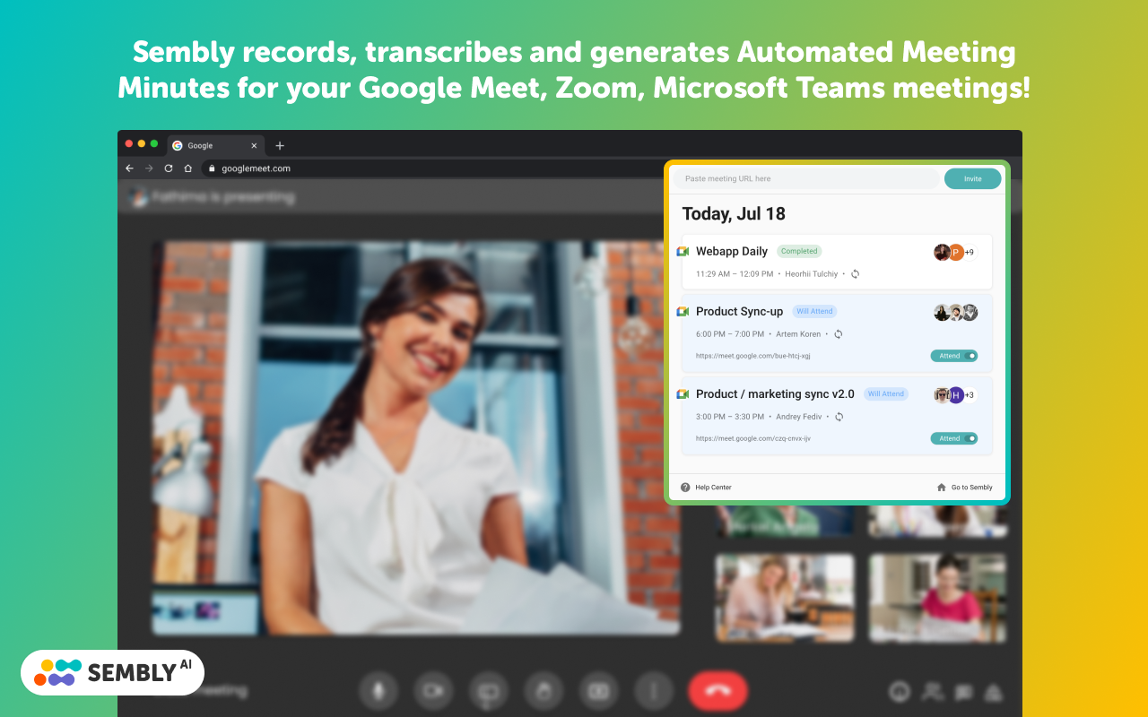 AI Meeting Summaries: Zoom, Meet & MS Teams - 截图 4