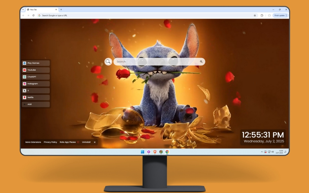 Lilo & Stitch Beauty and the Beast Live Wallpaper - 截图 1