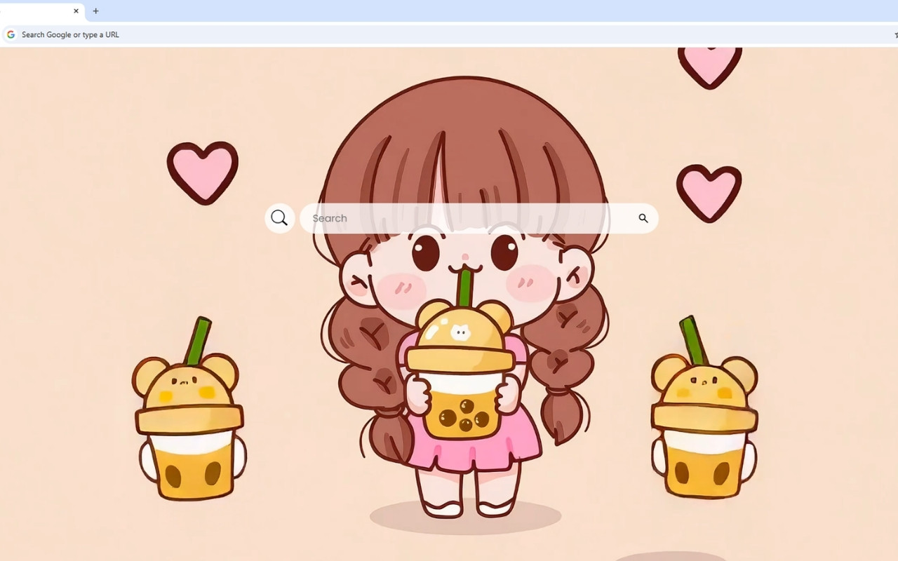 Cute Kawaii Girl Live Wallpaper - 截图 1