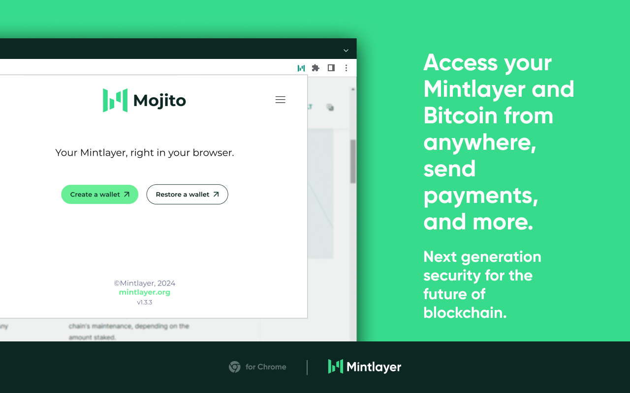 Mojito - A Mintlayer Wallet - 截图 2