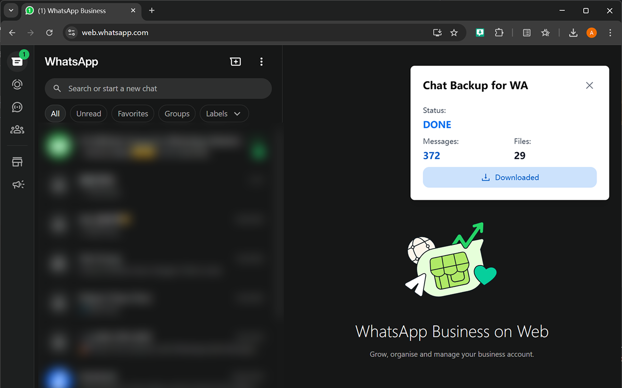 WhatsApp 聊天消息备份 - 截图 4