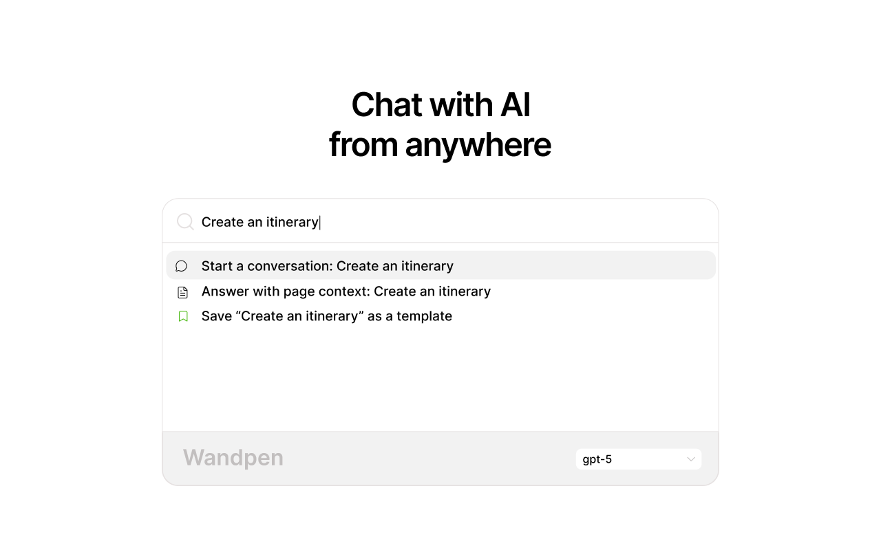 AI Chat & Writing Assistant by Wandpen - 截图 5