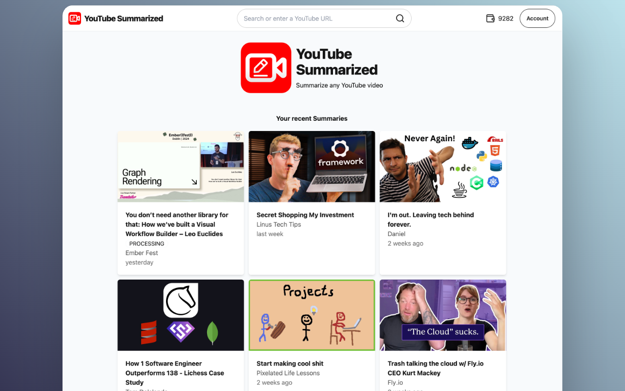 SummYT - YouTube Summarizer - 截图 2