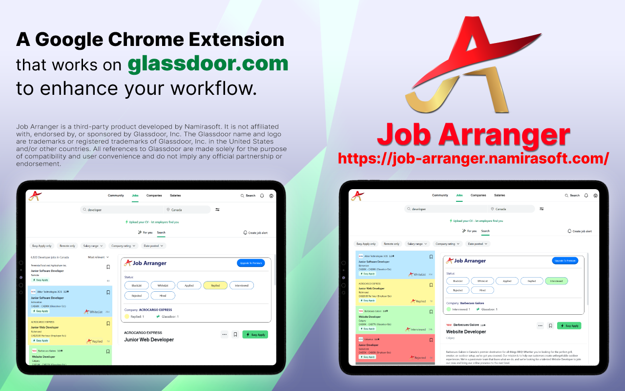 Job Arranger (Assistance for Job Platforms) - 截图 3