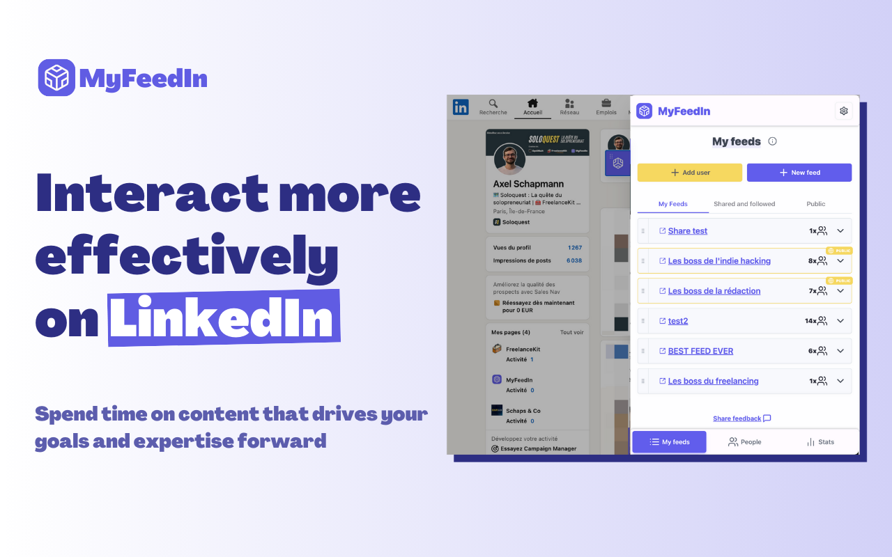 MyFeedIn : LinkedIn Analytics & Feeds - 截图 2