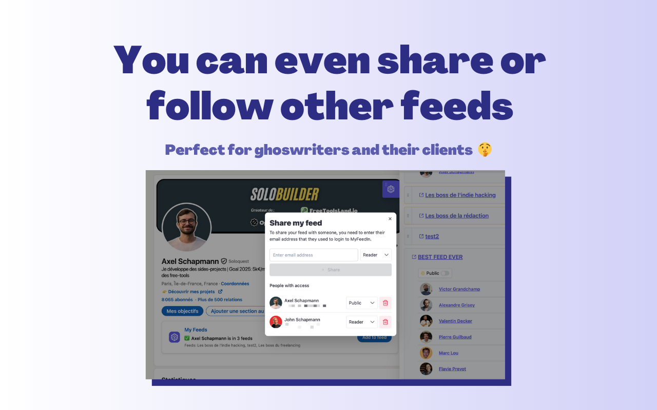 MyFeedIn : LinkedIn Analytics & Feeds - 截图 4