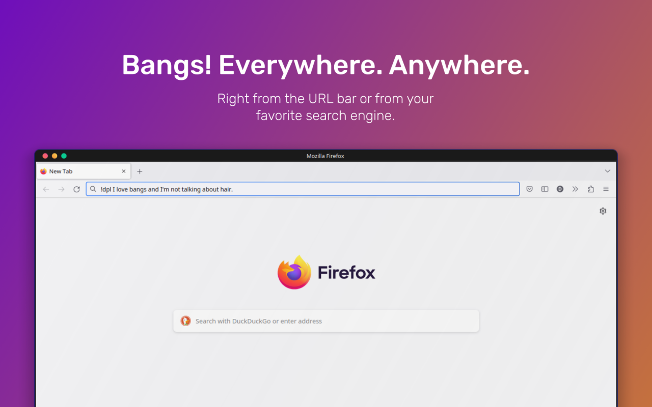 Yang! - Yet Another Bangs anywhere extension - 截图 5