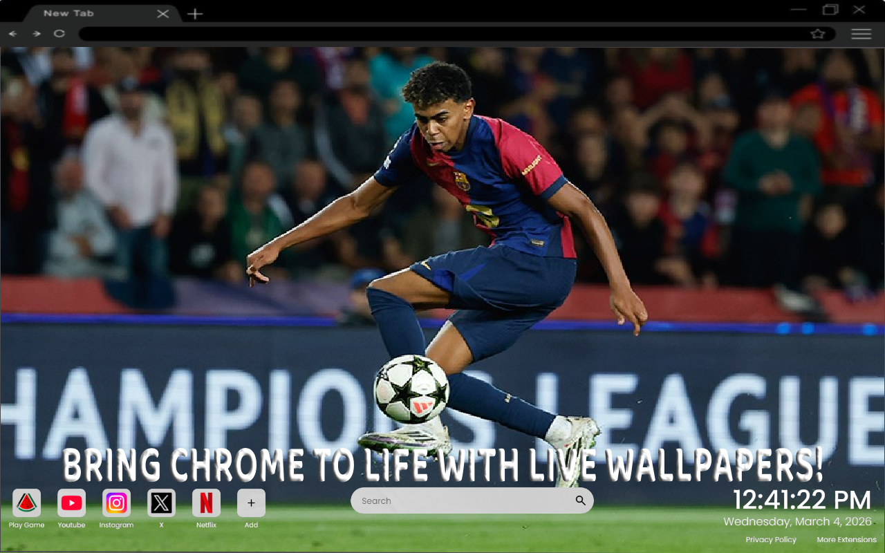Lamine Yamal Iconic Ball Control Live Wallpaper - 截图 4