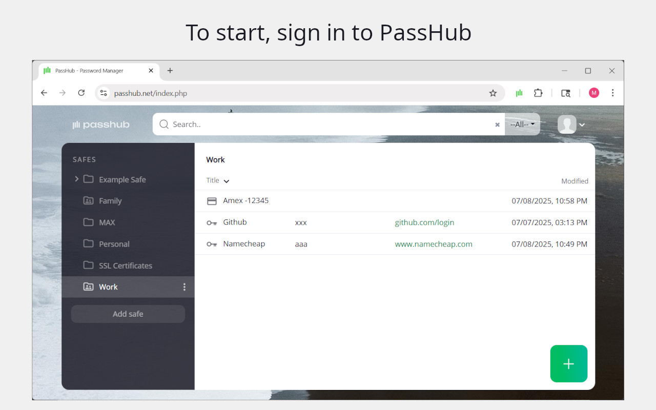 PassHub.net - 截图 4