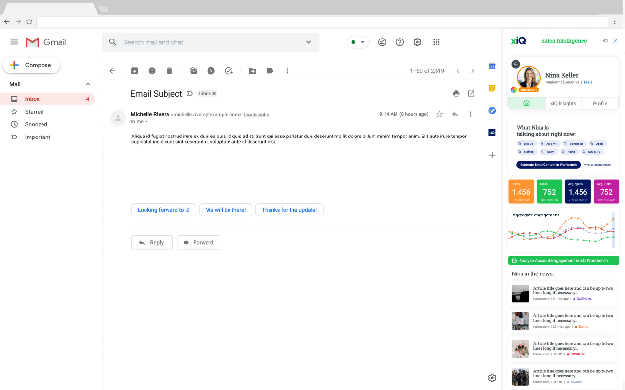 xiQ - Gmail Extension - 截图 4