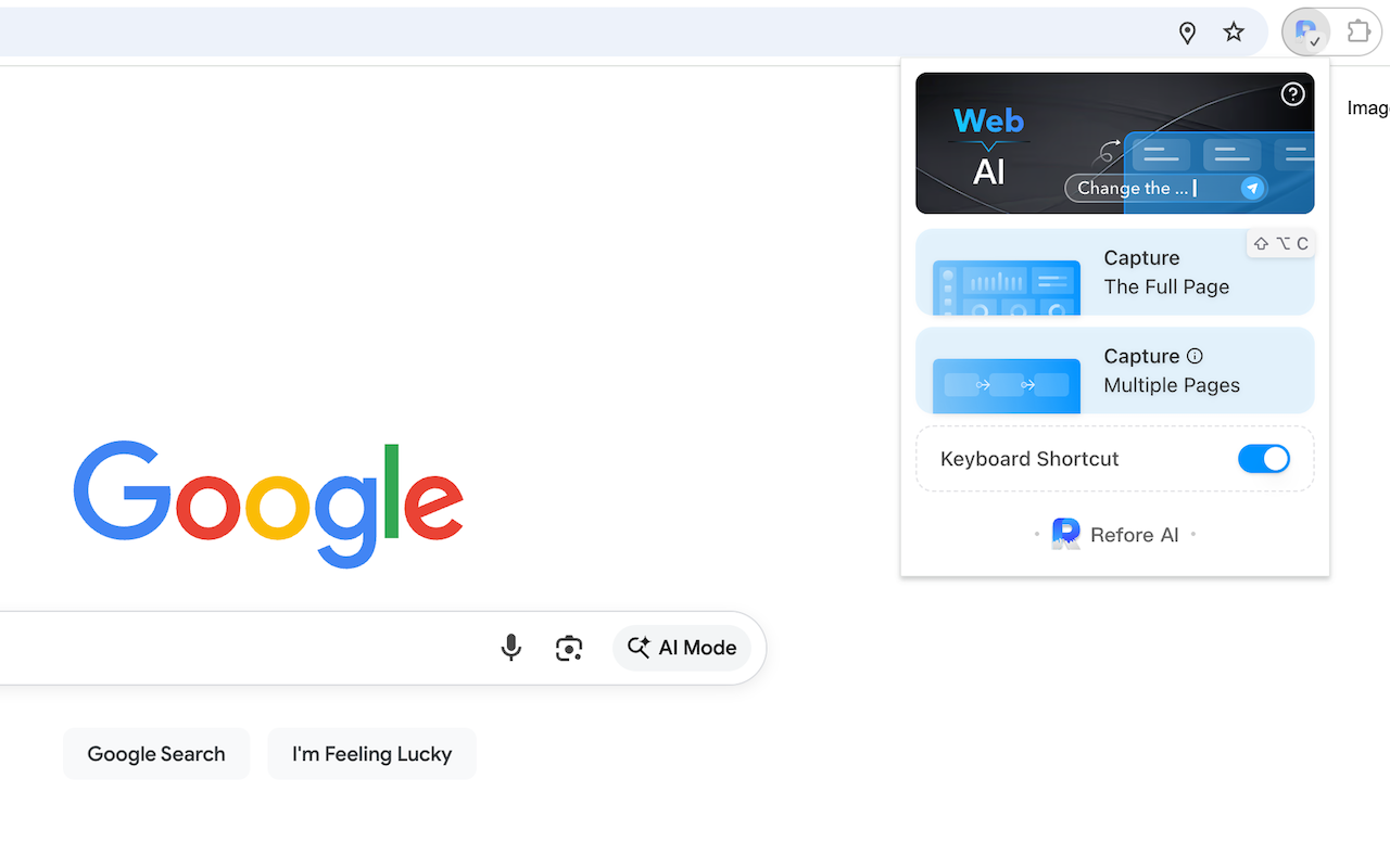 Refore Web to AI(Feed any webpage to AI, then iterate the design) - 截图 2