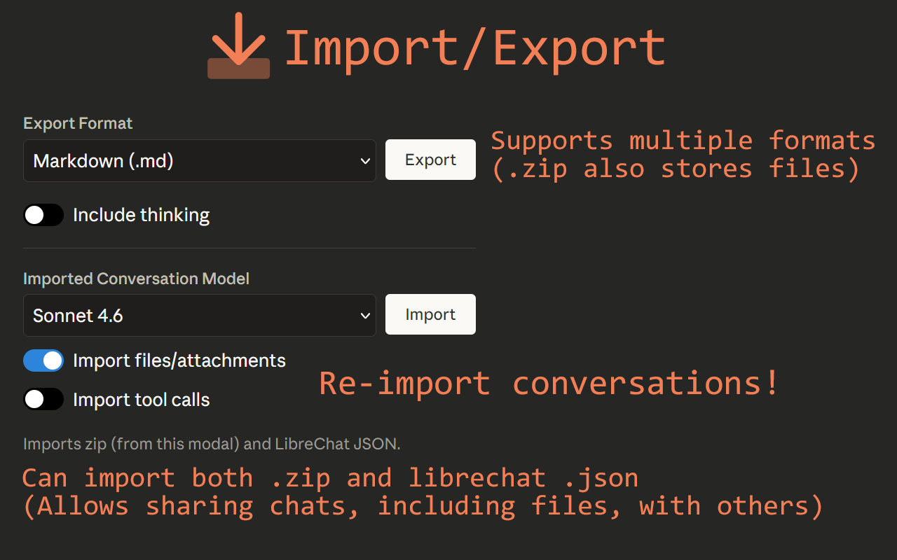Claude QoL - Export, Fork, Search, and more - 截图 5