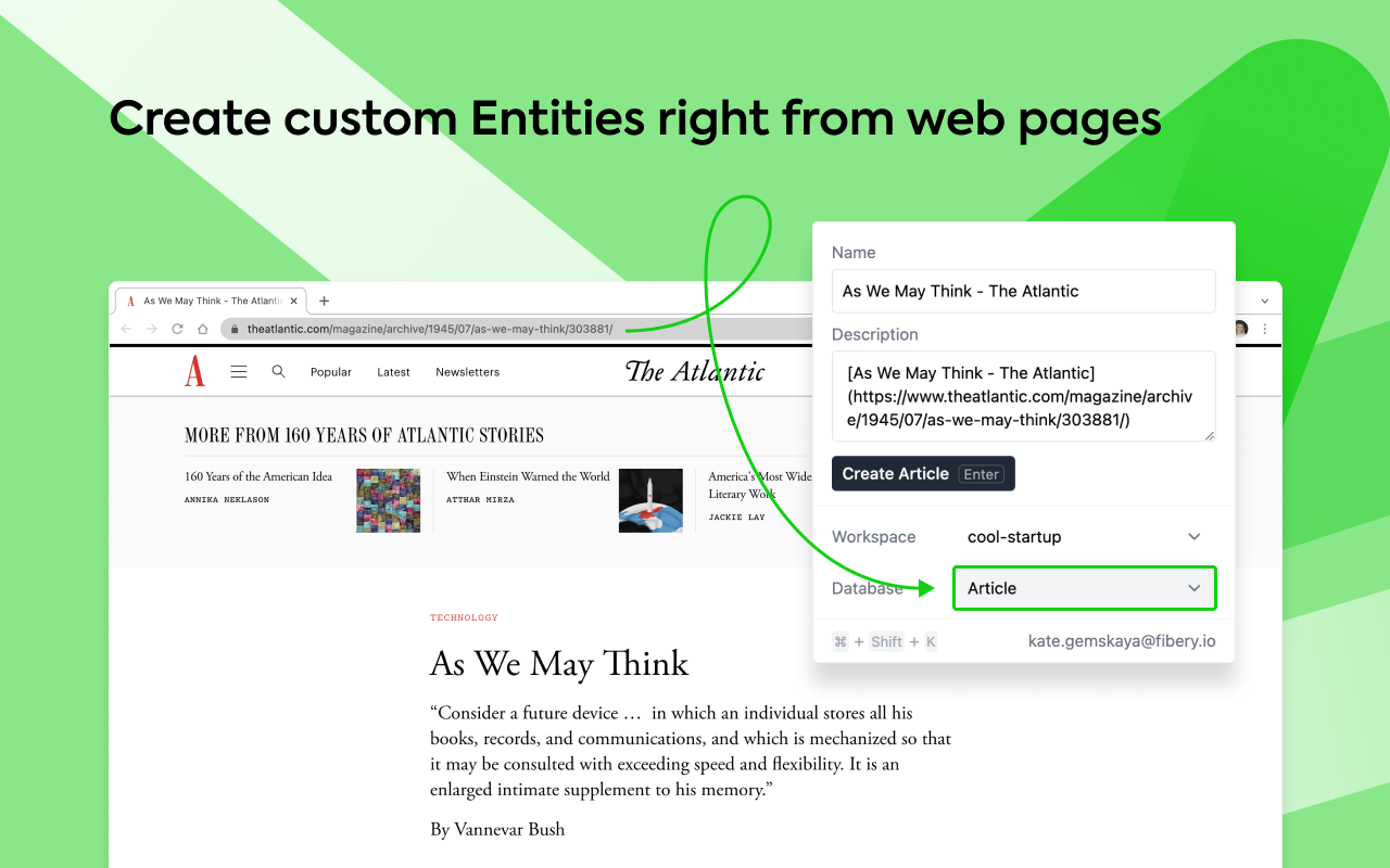 Fibery Browser Extension - 截图 2