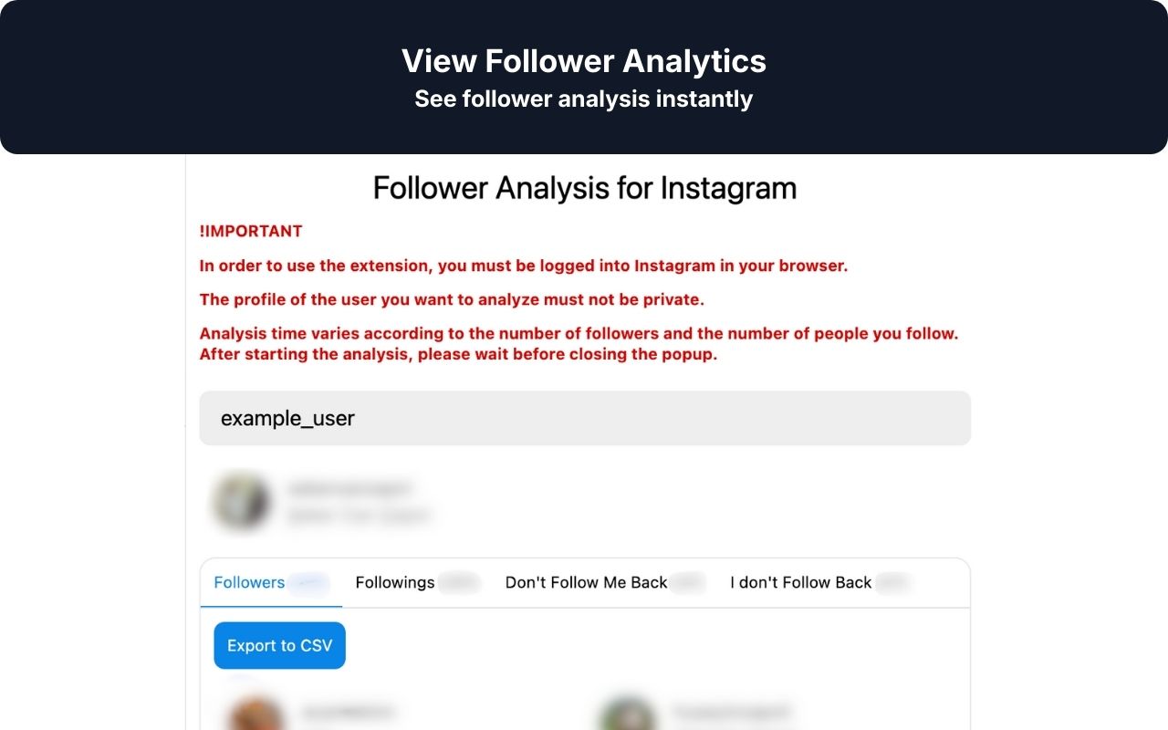 Follower Analysis for Instagram: Unfollowers - 截图 3